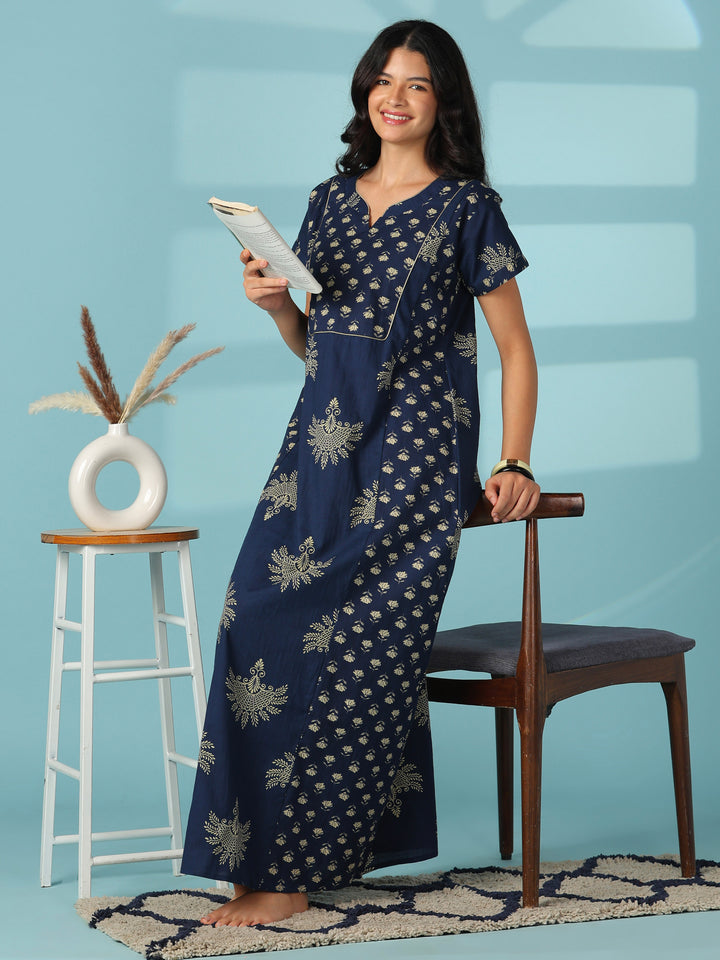 Pure cotton designer comfortable nighty for women online