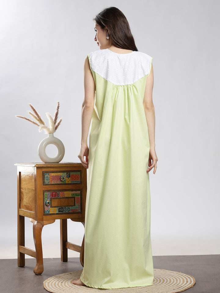 Soft sleeveless nighty for women in summer
