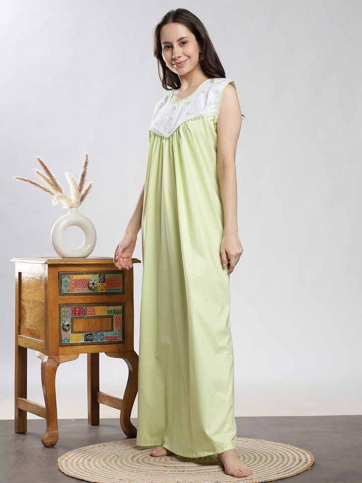 Soft sleeveless nighty for women in summer