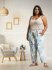 Cloudy Blue Elegant Palazzo Pants for Women in Soft and Airy Fabric