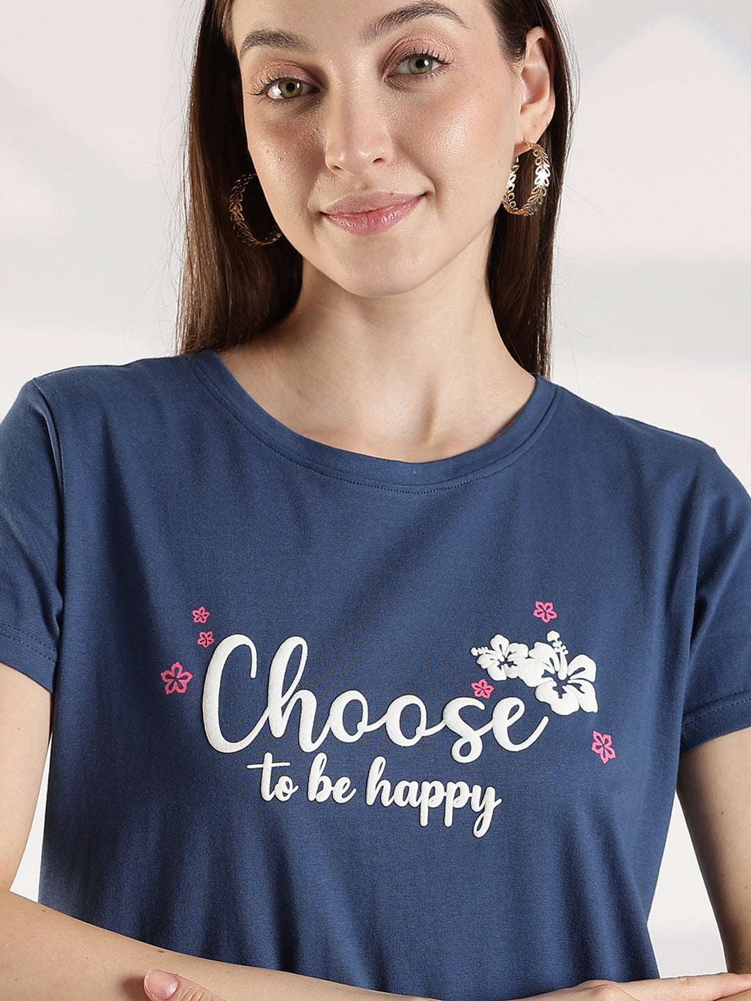Denim blue best short nighty for women in india online
