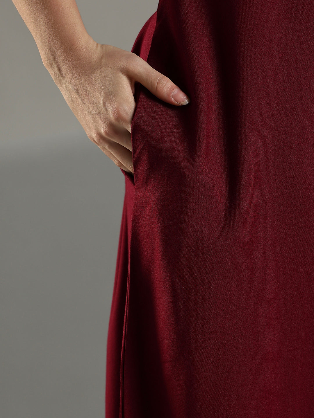 Ruby red premium nightwear for women with embroidery