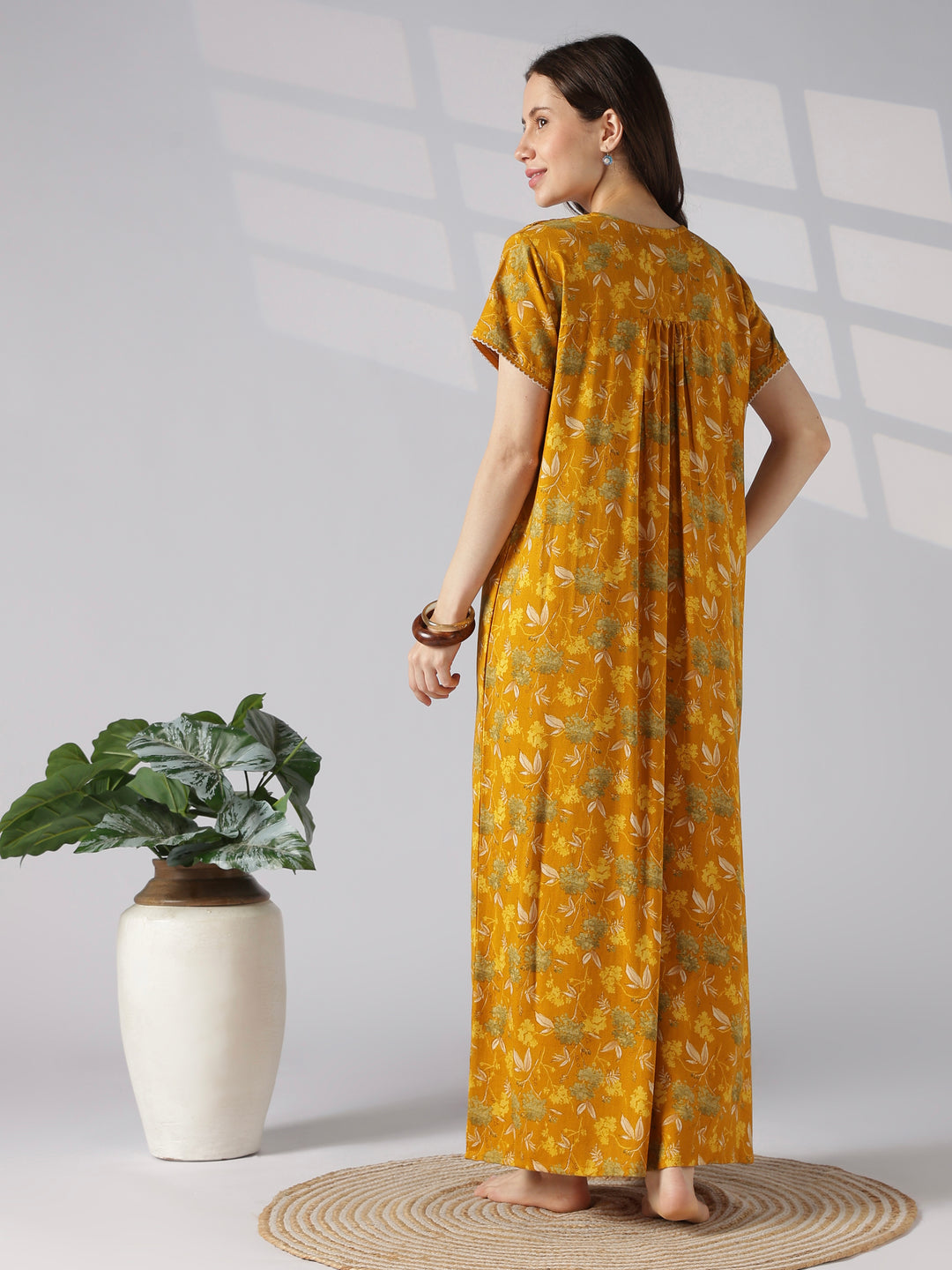 Botanical print alpine nighty for women online