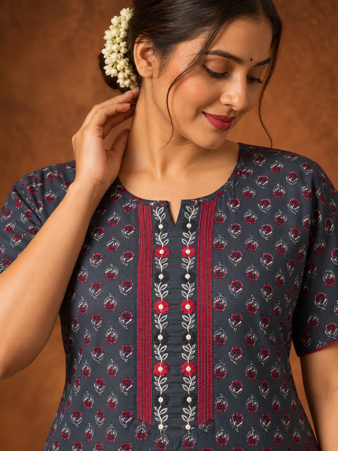 Breathable pure cotton nighty dress for women online