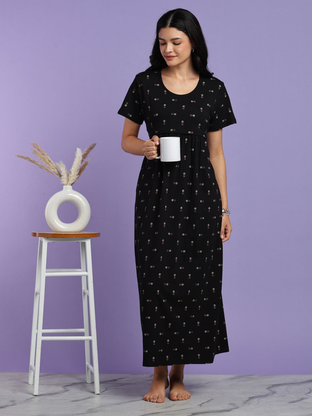 Soft hosiery cotton feeding nighty for women online