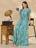 Floral Alpine Frock Nighty for Women Breathable Soft Fabric