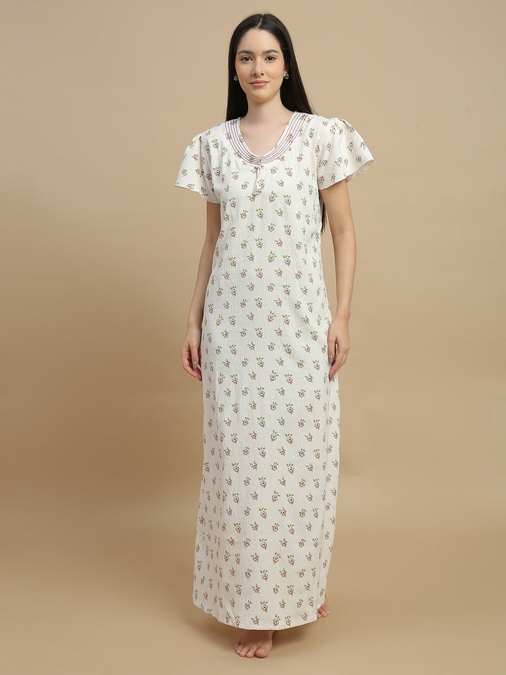 Trendy women long nighties in soft bamboo fabric online