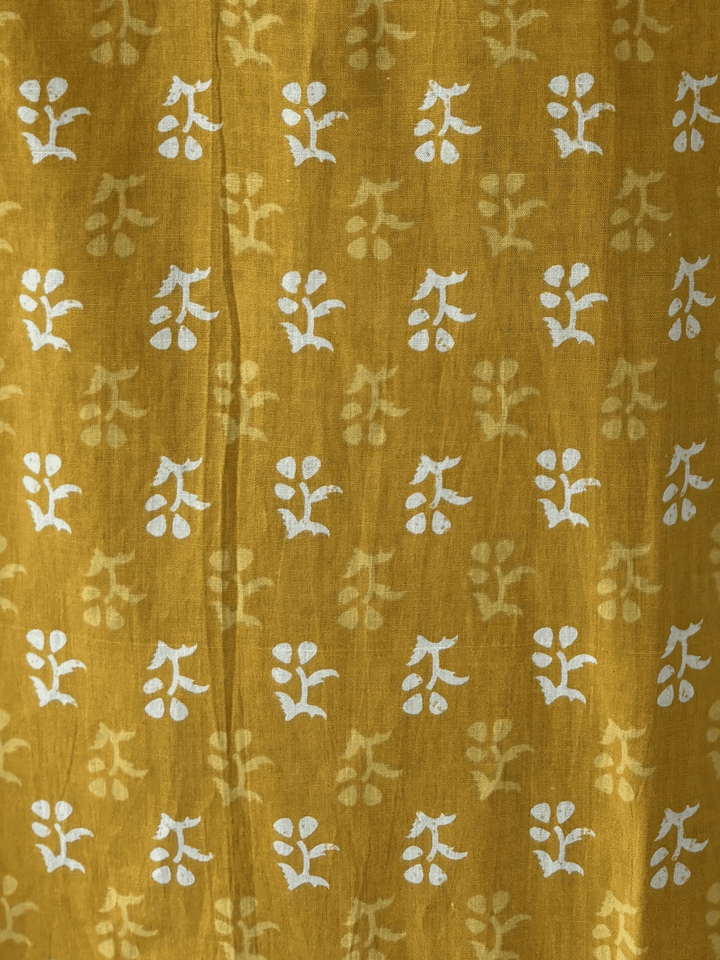 Utsav yellow pure cotton nightydress for women online