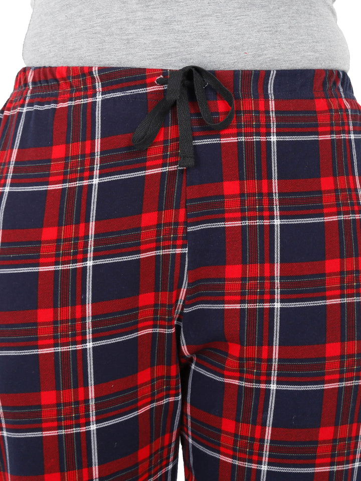  Pyjama  Buy Red Checks Hosiery Cotton Pyjama Lower Night Pants- 9shines label 