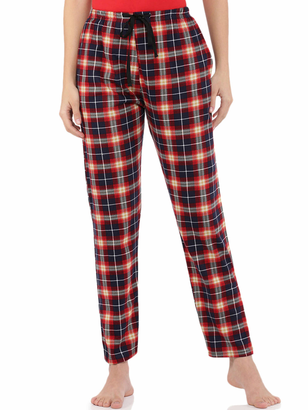  Pyjama  Hosiery Cotton Pyjama | Red & Yellow Pyjama Pants- 9shines label 